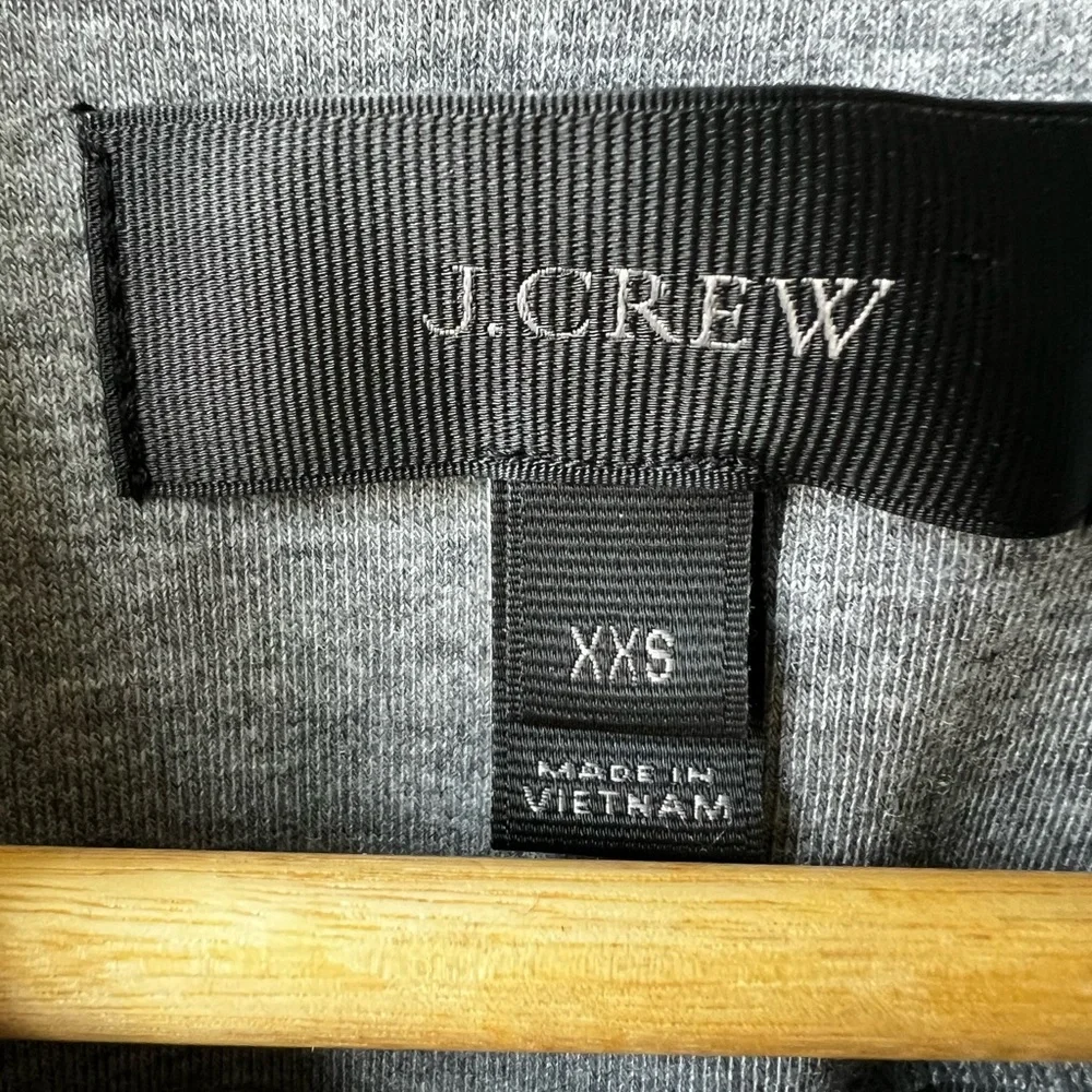 J CREW Drapey Heather Gray Jacket‎ Cardigan Comfy Cozy Stretch Oversized XXS